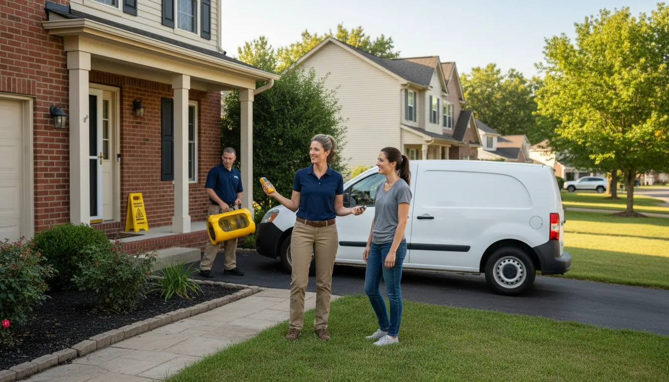 Residential water damage restoration in Akron, CO